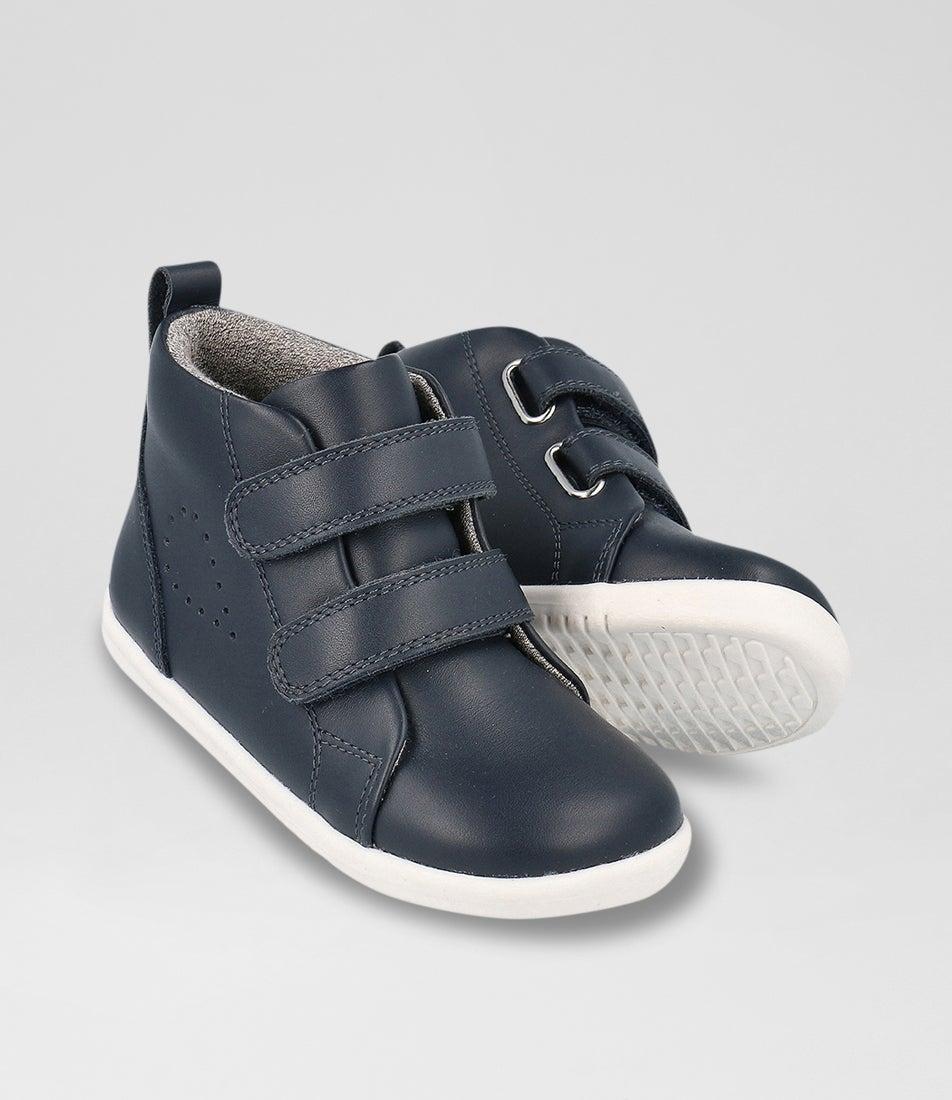 Bobux Iw Grass Court High Toddler Navy Leather Ankle Boots