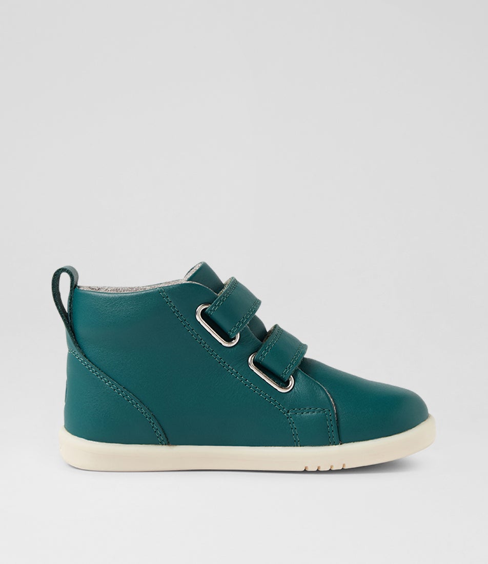 Bobux Iw Grass Court High Toddler Rainforest Leather Ankle Boots