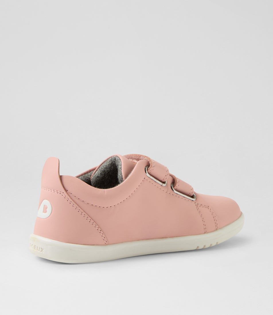 Bobux Iw Grass Court Toddler Seashell Leather Sneakers