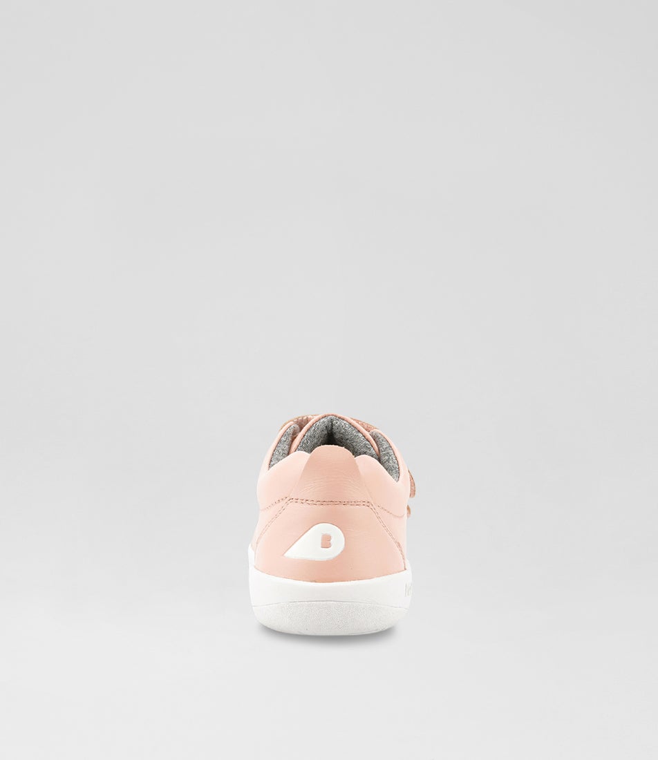 Bobux Iw Grass Toddler Court Seashell Leather Flat Shoes