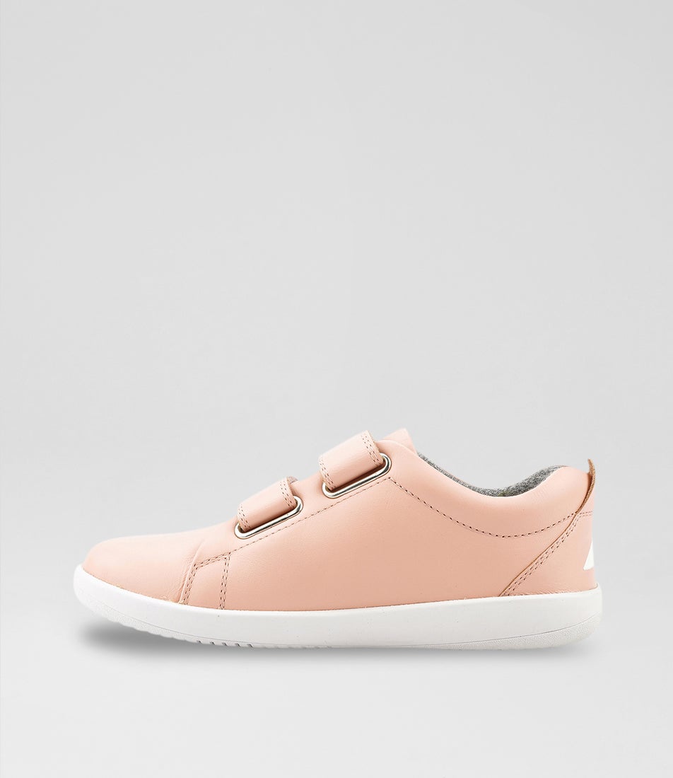 Bobux Iw Grass Toddler Court Seashell Leather Flat Shoes