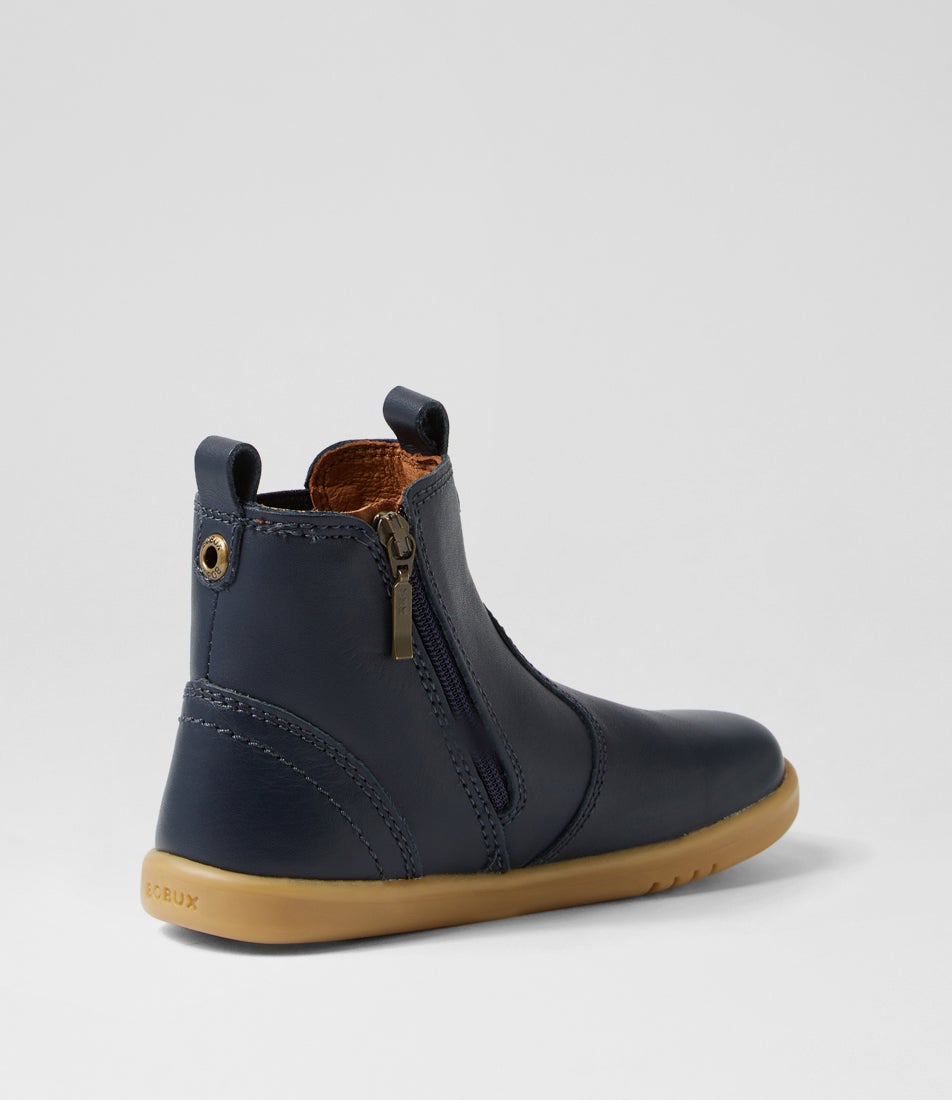 Bobux Iw Jodhpur Toddler Navy Leather Chelsea Boots