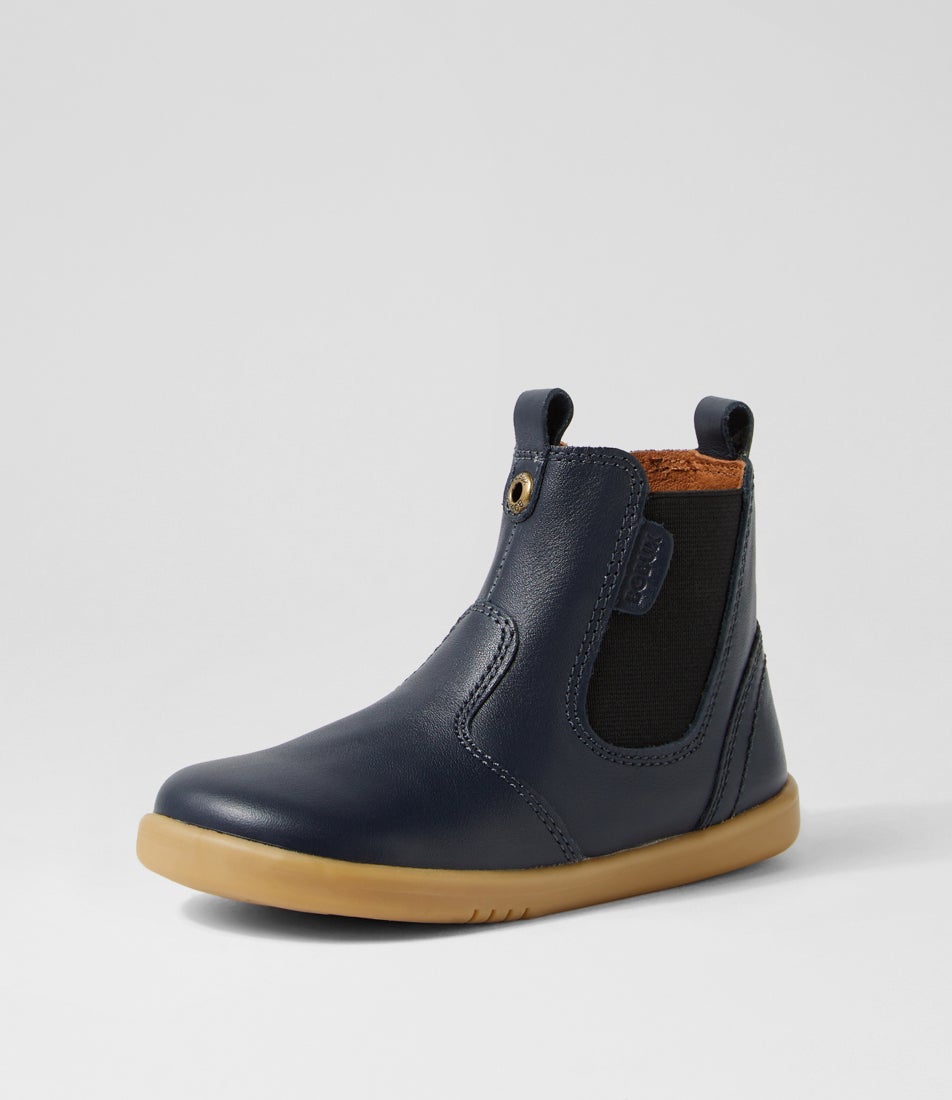 Bobux Iw Jodhpur Toddler Navy Leather Chelsea Boots