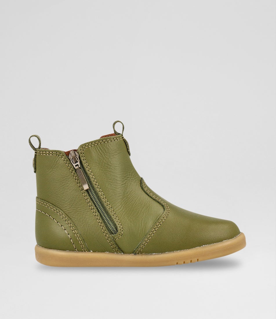 Bobux Iw Jodhpur Toddler Sea Kelp Leather Chelsea Boots