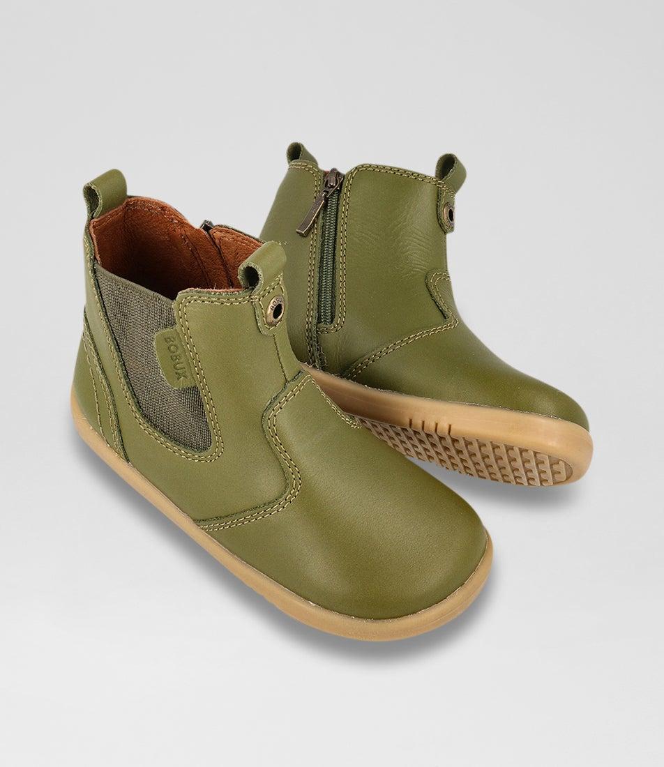 Bobux Iw Jodhpur Toddler Sea Kelp Leather Chelsea Boots