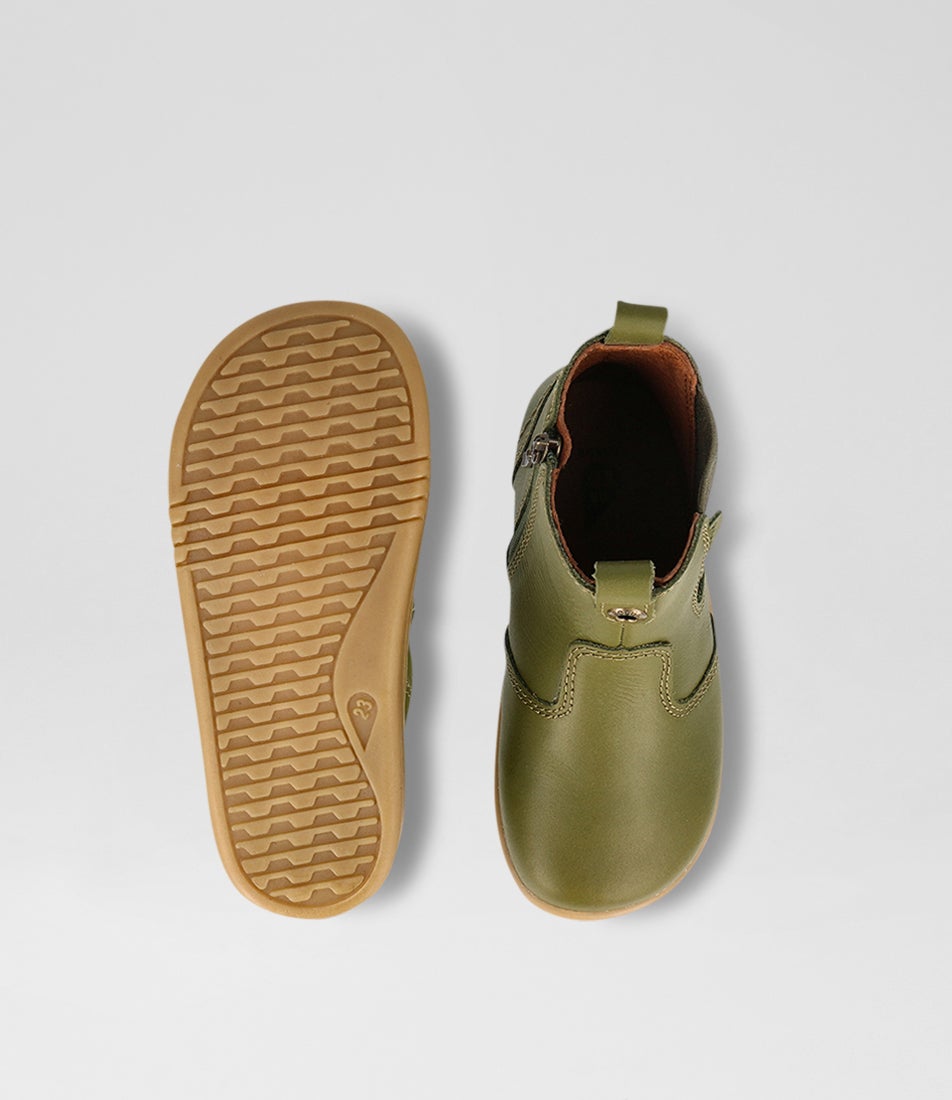 bobux Iw Jodhpur Toddler Sea Kelp Leather Chelsea Boots