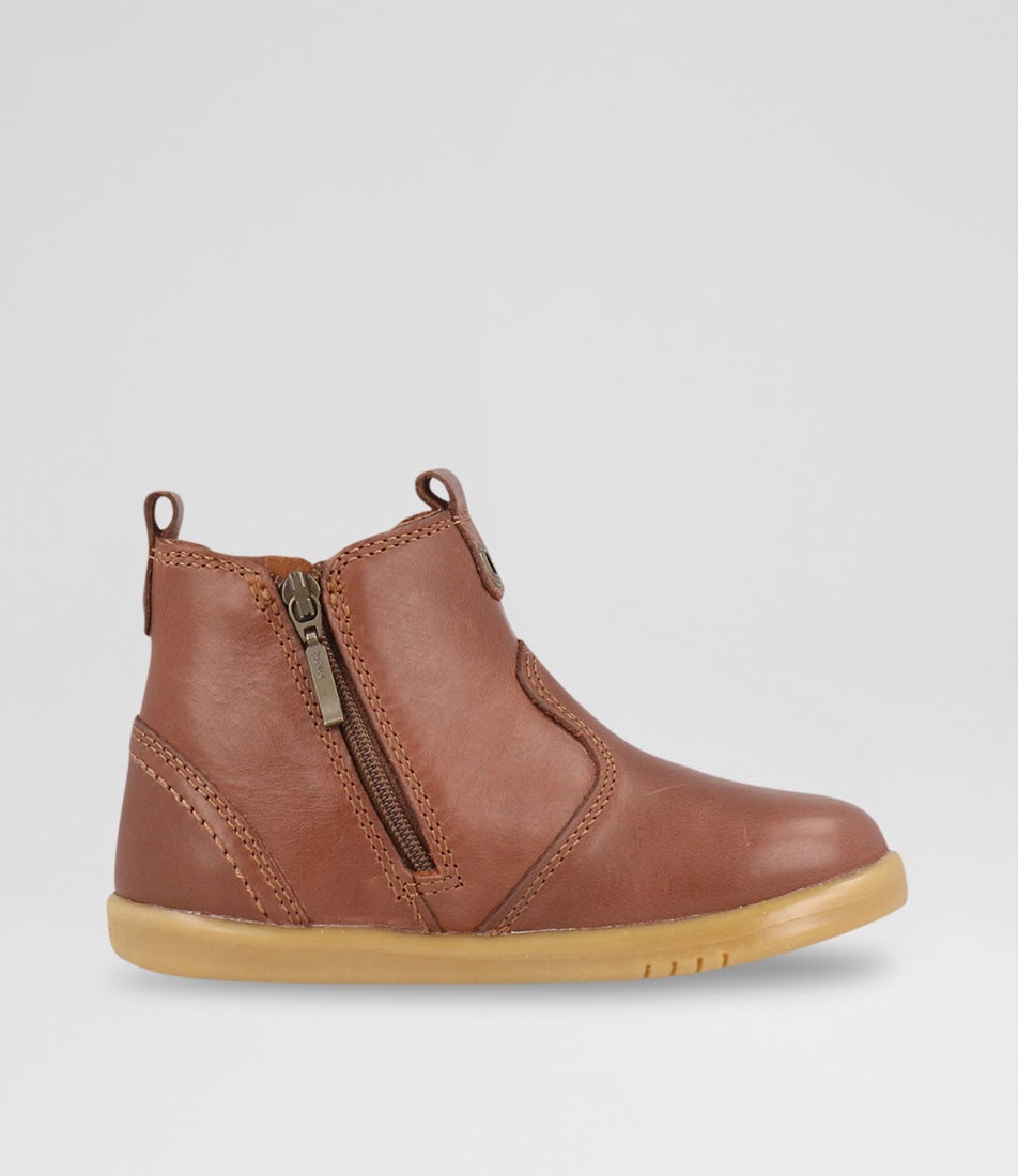 Bobux Iw Jodhpur Toddler Toffee Leather Chelsea Boots