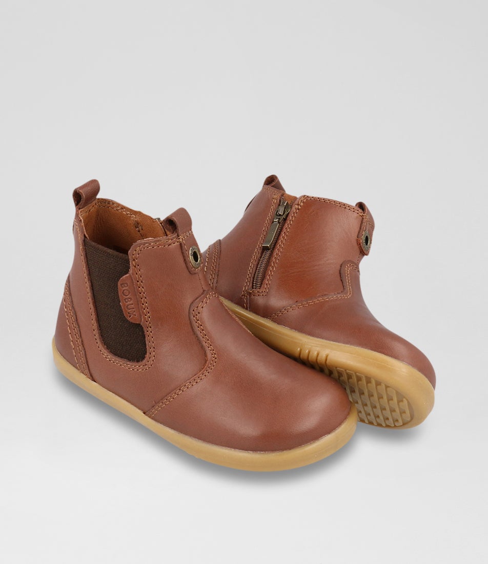 Bobux Iw Jodhpur Toddler Toffee Leather Chelsea Boots
