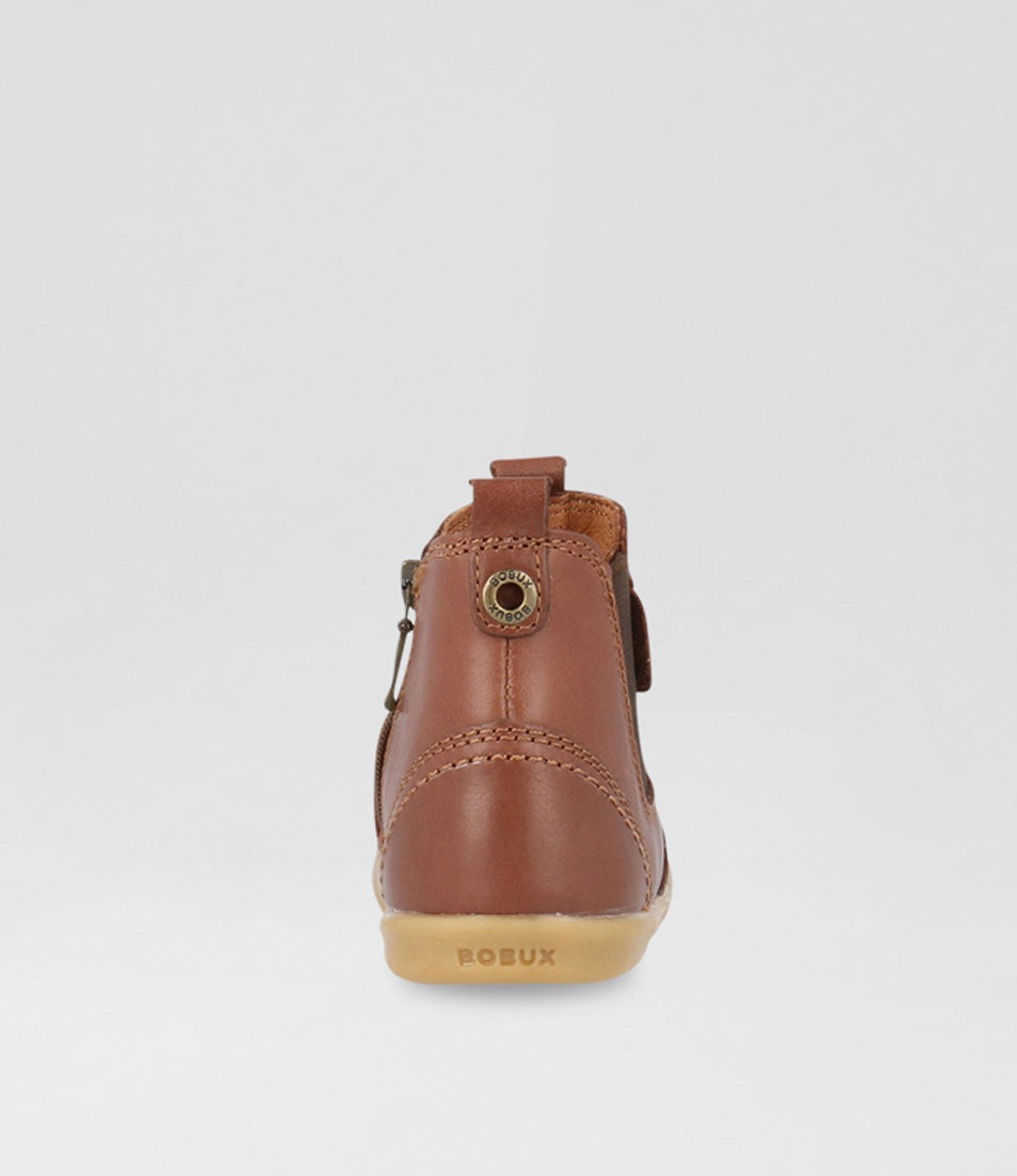 Bobux Iw Jodhpur Toddler Toffee Leather Chelsea Boots