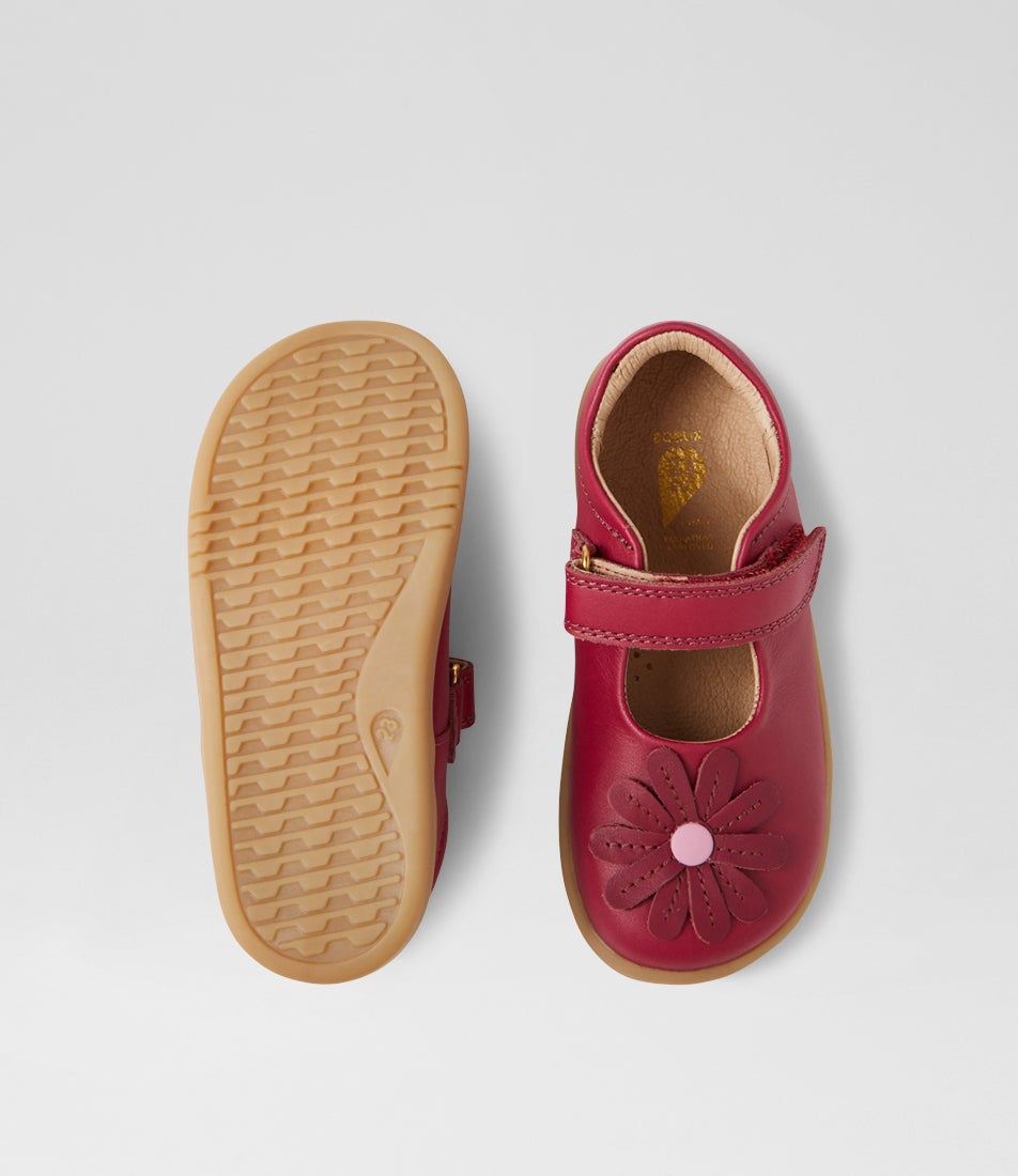 Bobux Iw Pixie Toddler Beaujolias Leather Flat Shoes