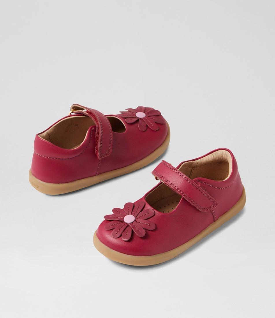 bobux Iw Pixie Toddler Beaujolias Leather Flat Shoes