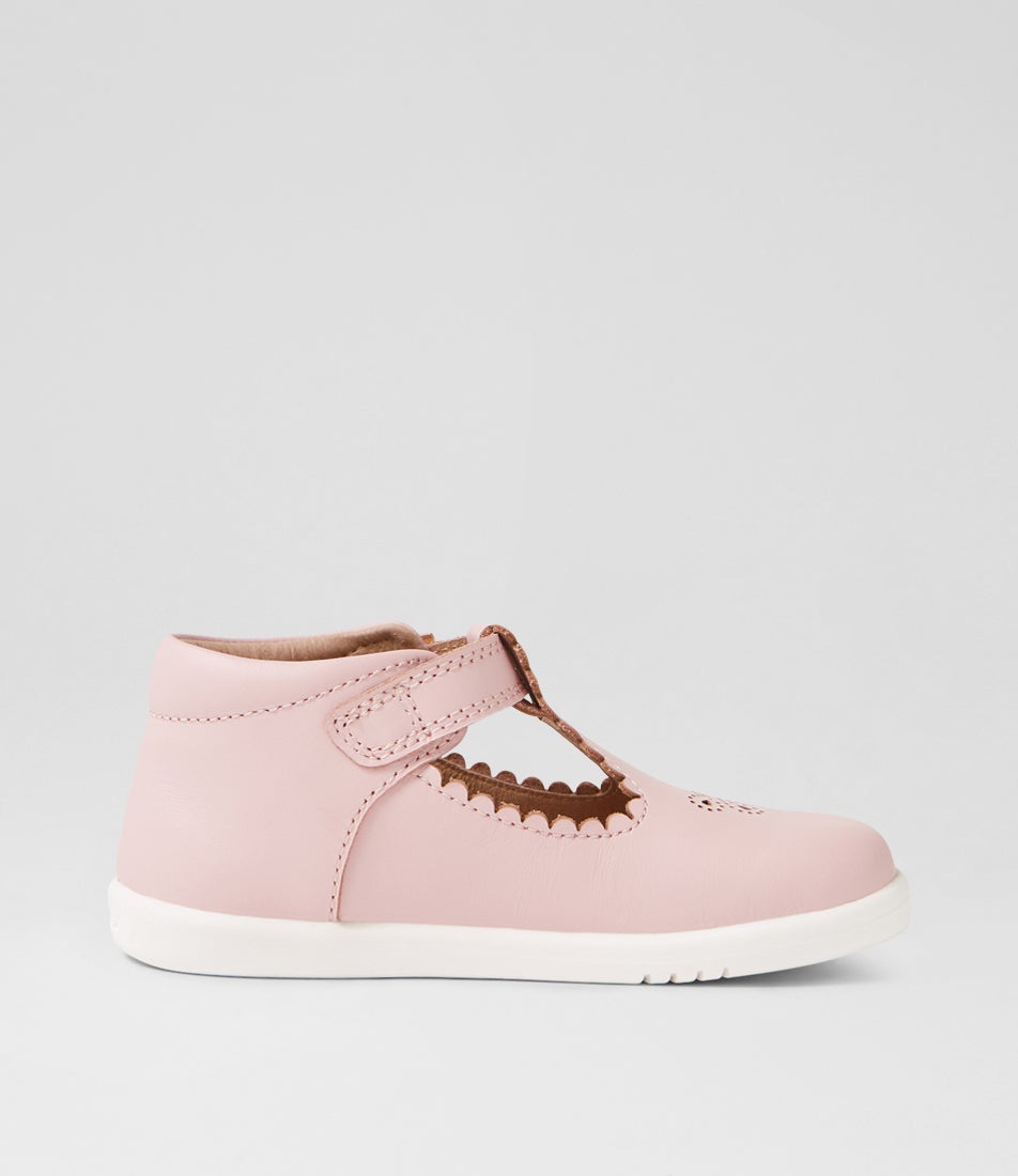Bobux Iw Poppy Toddler Ballet Pink Leather Flat Shoes