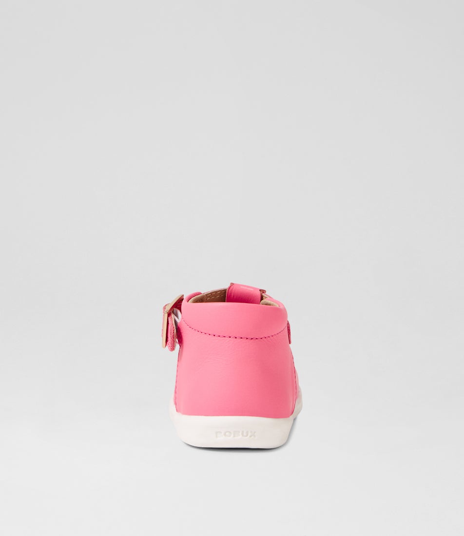 Bobux Iw Poppy Toddler Pink Lemonade Leather Flat Shoes