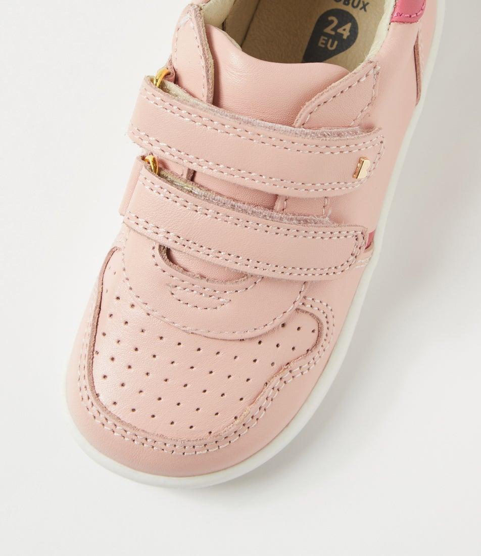 Bobux Iw Riley Seashell Toddler Guava Leather Sneakers