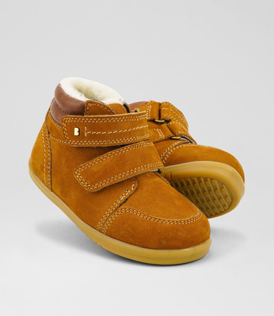 Bobux Iw Timber Arctic Toddler Mustard Suede Ankle Boots