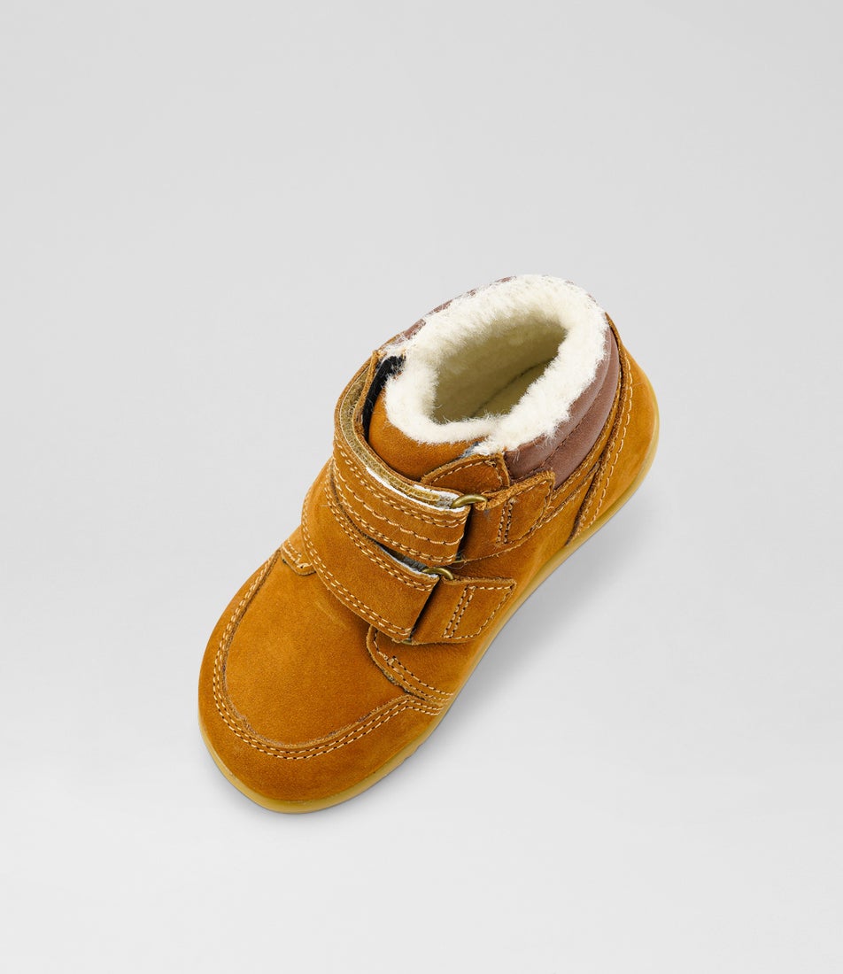 bobux Iw Timber Arctic Toddler Mustard Suede Ankle Boots