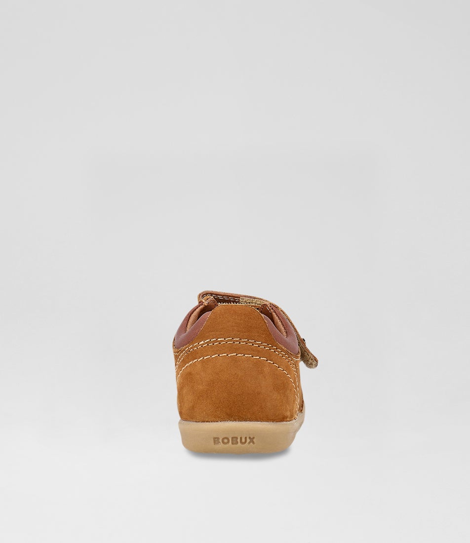 Bobux Iw Timber Low Toddler Mustard Leather Sneakers