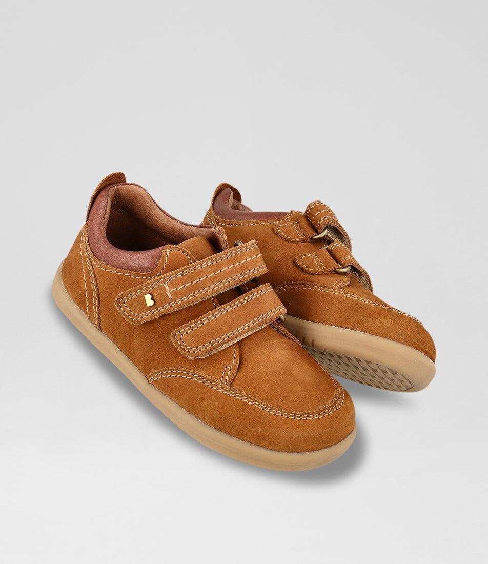 Bobux Iw Timber Low Toddler Mustard Leather Sneakers