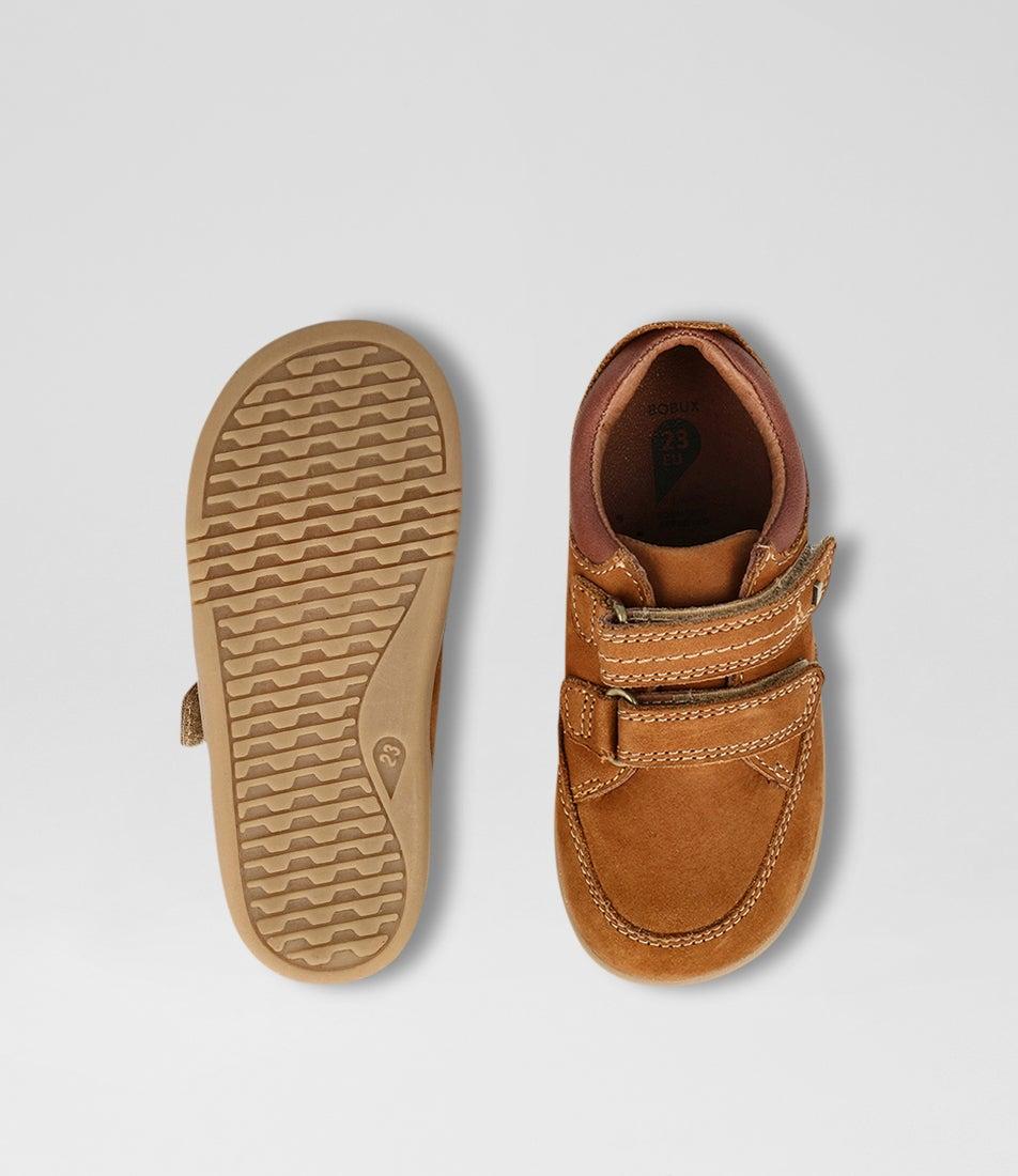 Bobux Iw Timber Low Toddler Mustard Leather Sneakers