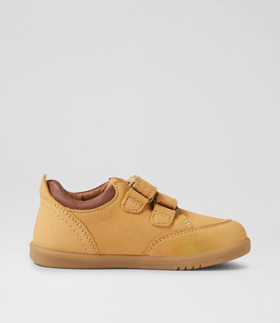 Bobux Iw Timber Low Toddler Oak Buff Nubuck Flat Shoes