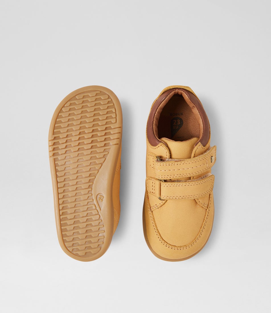 Bobux Iw Timber Low Toddler Oak Buff Nubuck Flat Shoes