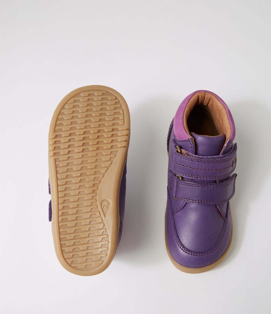Bobux Iw Timber Toddler Indigo Wild Berry Leather Ankle Boots