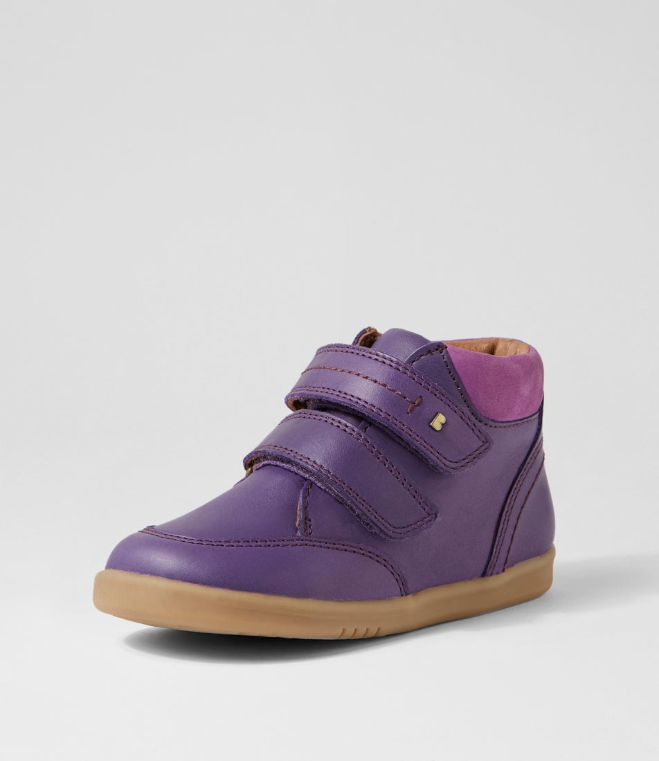 bobux Iw Timber Toddler Indigo Wild Berry Leather Ankle Boots