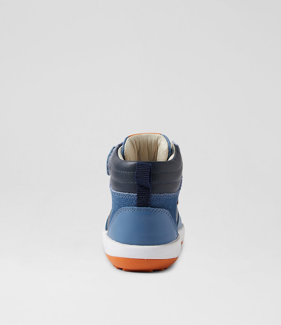 Bobux Iw Topspin Elemental Blue Leather Ankle Boots