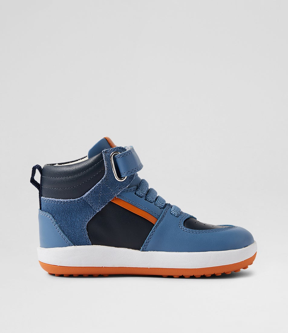 Bobux Iw Topspin Elemental Blue Leather Ankle Boots