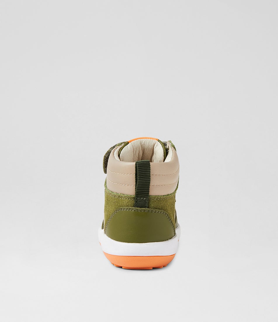 Bobux Iw Topspin Sea Kelp Woodash Leather Ankle Boots