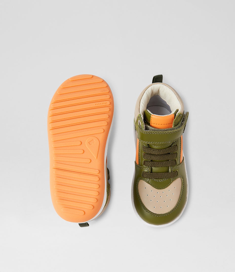 Bobux Iw Topspin Sea Kelp Woodash Leather Ankle Boots