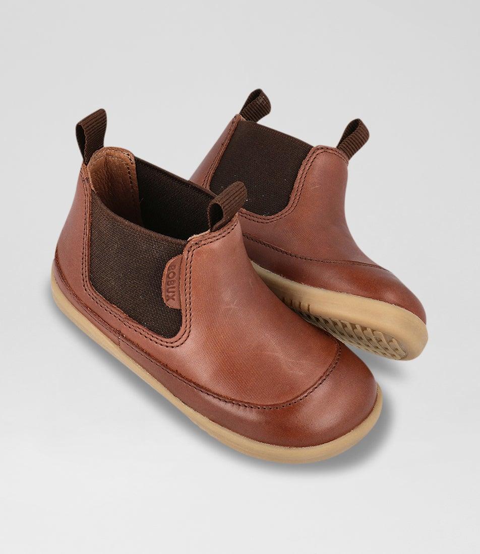 Bobux Iw Traveler Toddler Toffee Leather Chelsea Boots
