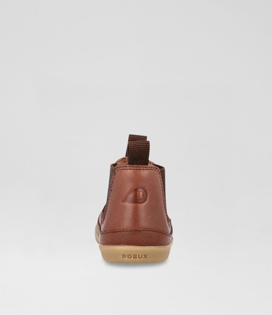 Bobux Iw Traveler Toddler Toffee Leather Chelsea Boots