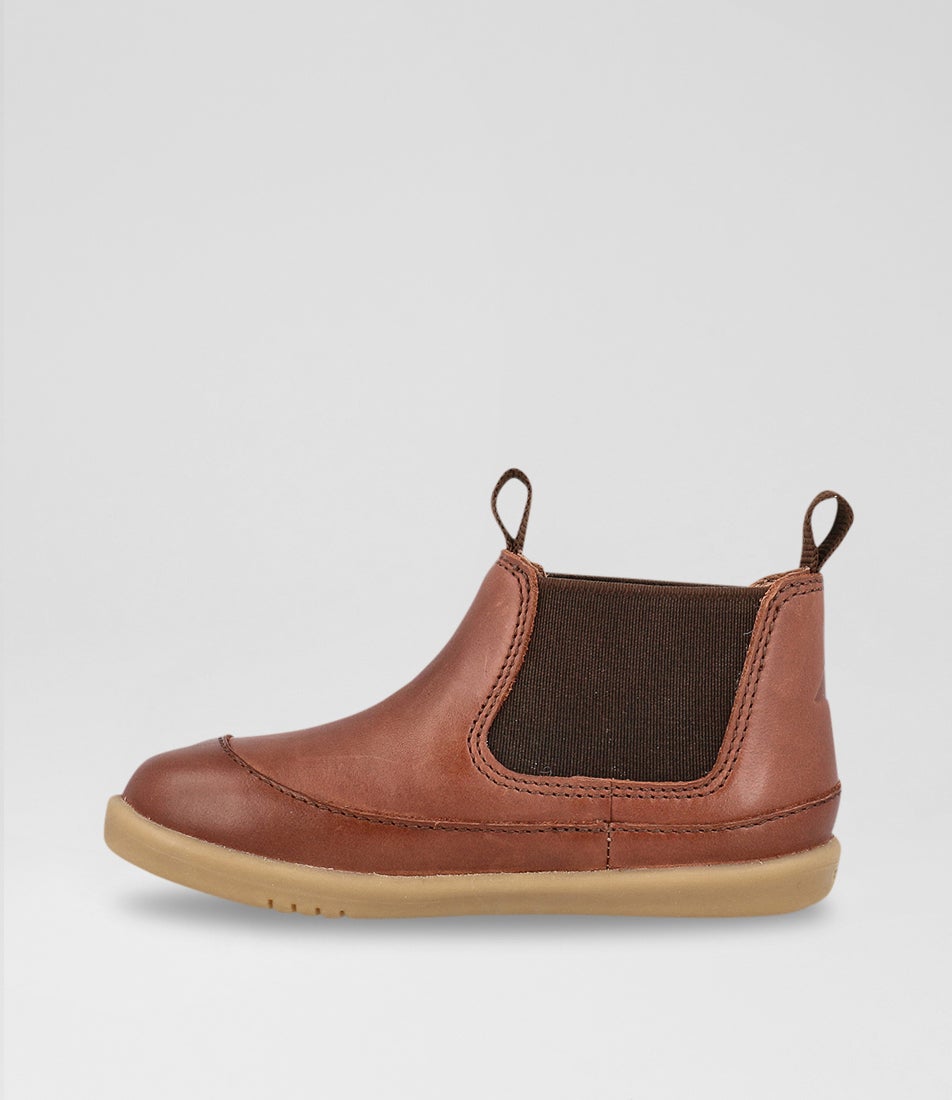 bobux Iw Traveler Toddler Toffee Leather Chelsea Boots