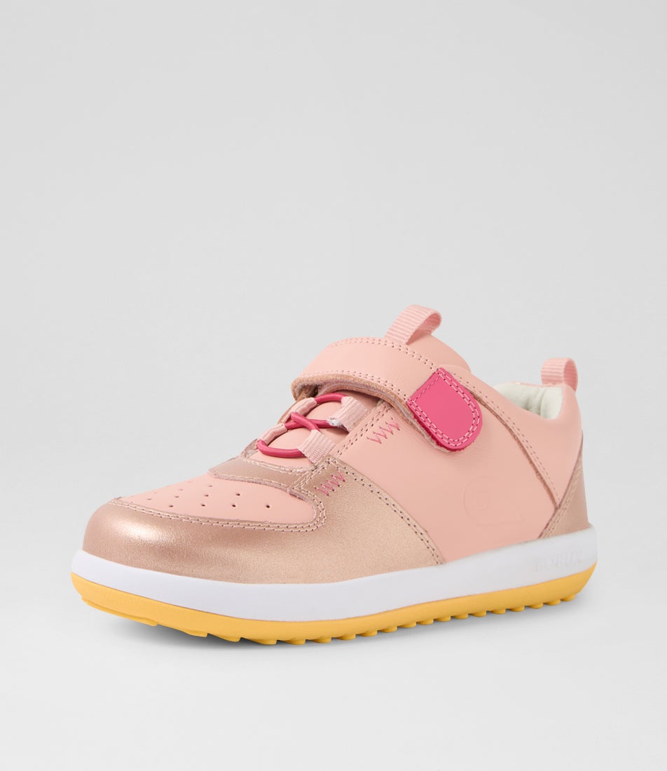 Bobux Kp Backspin Junior Seashell Rose Gold Multi Sneakers