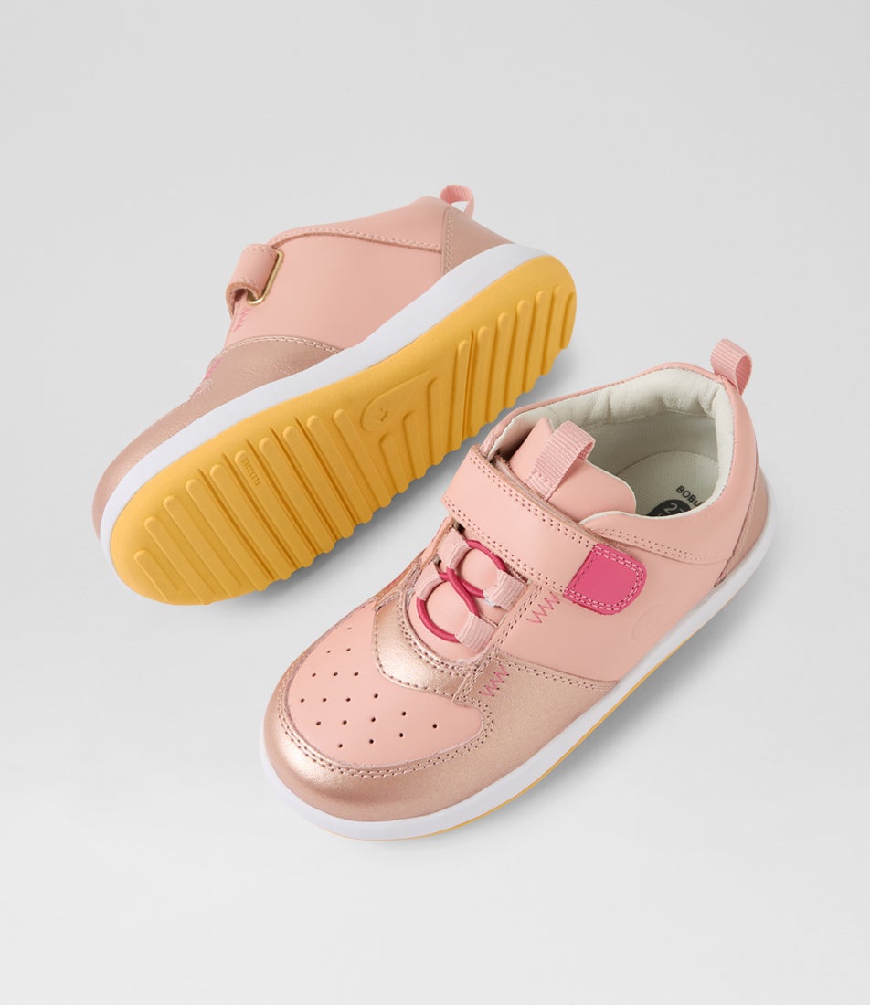Bobux Kp Backspin Junior Seashell Rose Gold Multi Sneakers