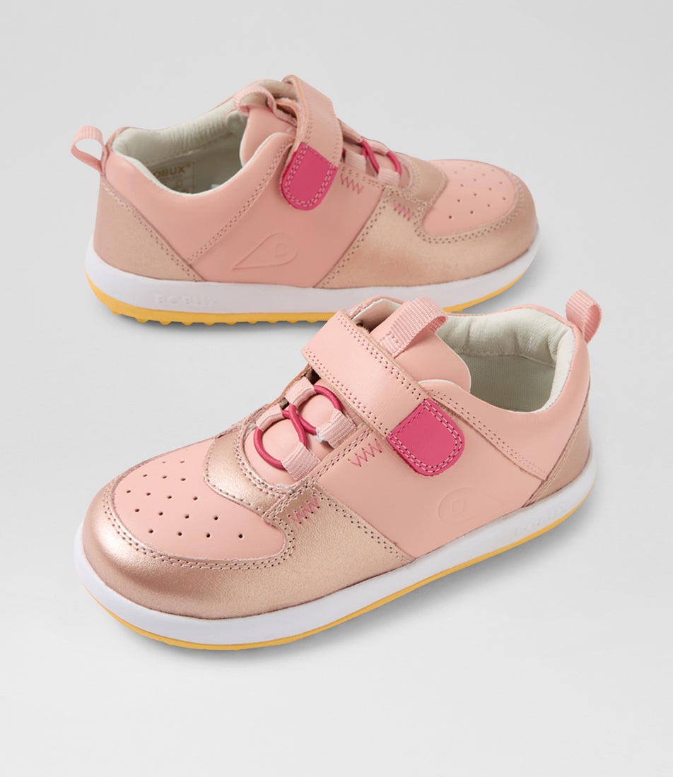 bobux Kp Backspin Junior Seashell Rose Gold Multi Sneakers