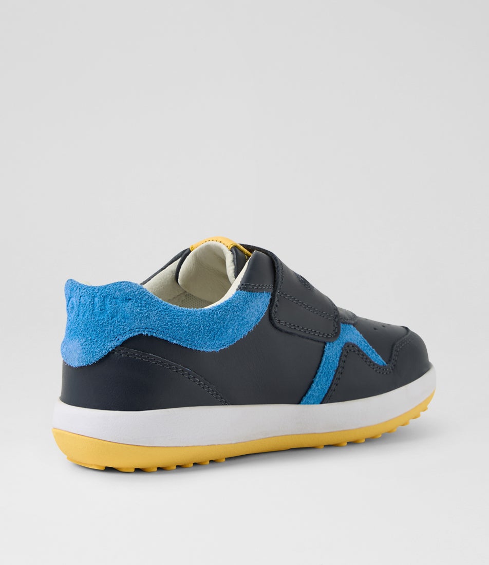 Bobux Kp Baseline Junior Navy Azure Blue Multi Sneakers