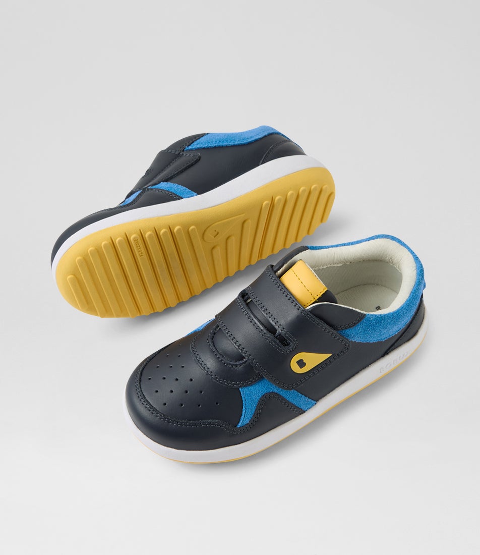 Bobux Kp Baseline Junior Navy Azure Blue Multi Sneakers