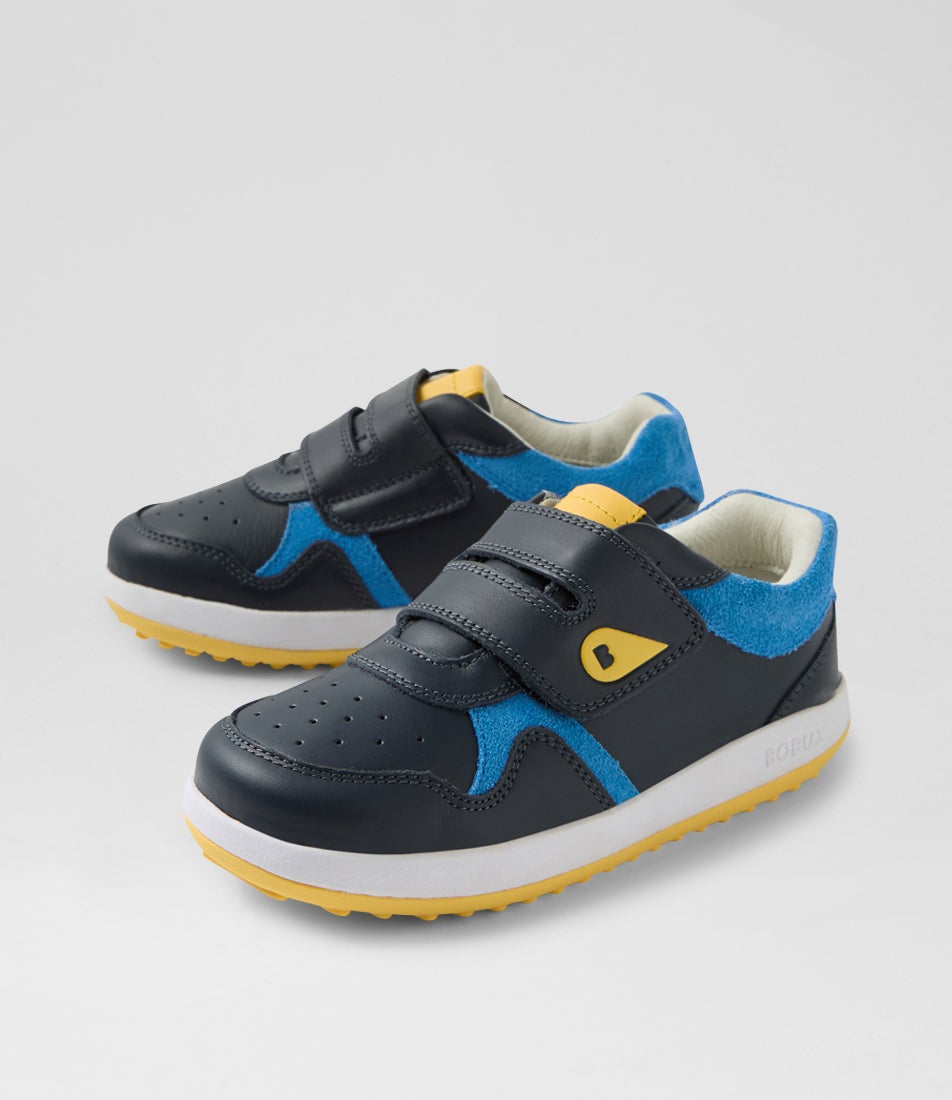 bobux Kp Baseline Junior Navy Azure Blue Multi Sneakers