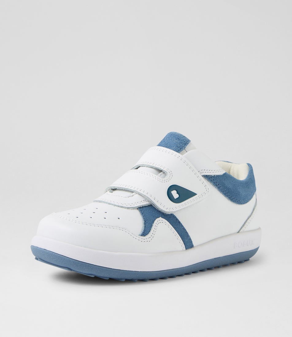 Bobux Kp Baseline Junior White Elemental Blue Multi Sneakers