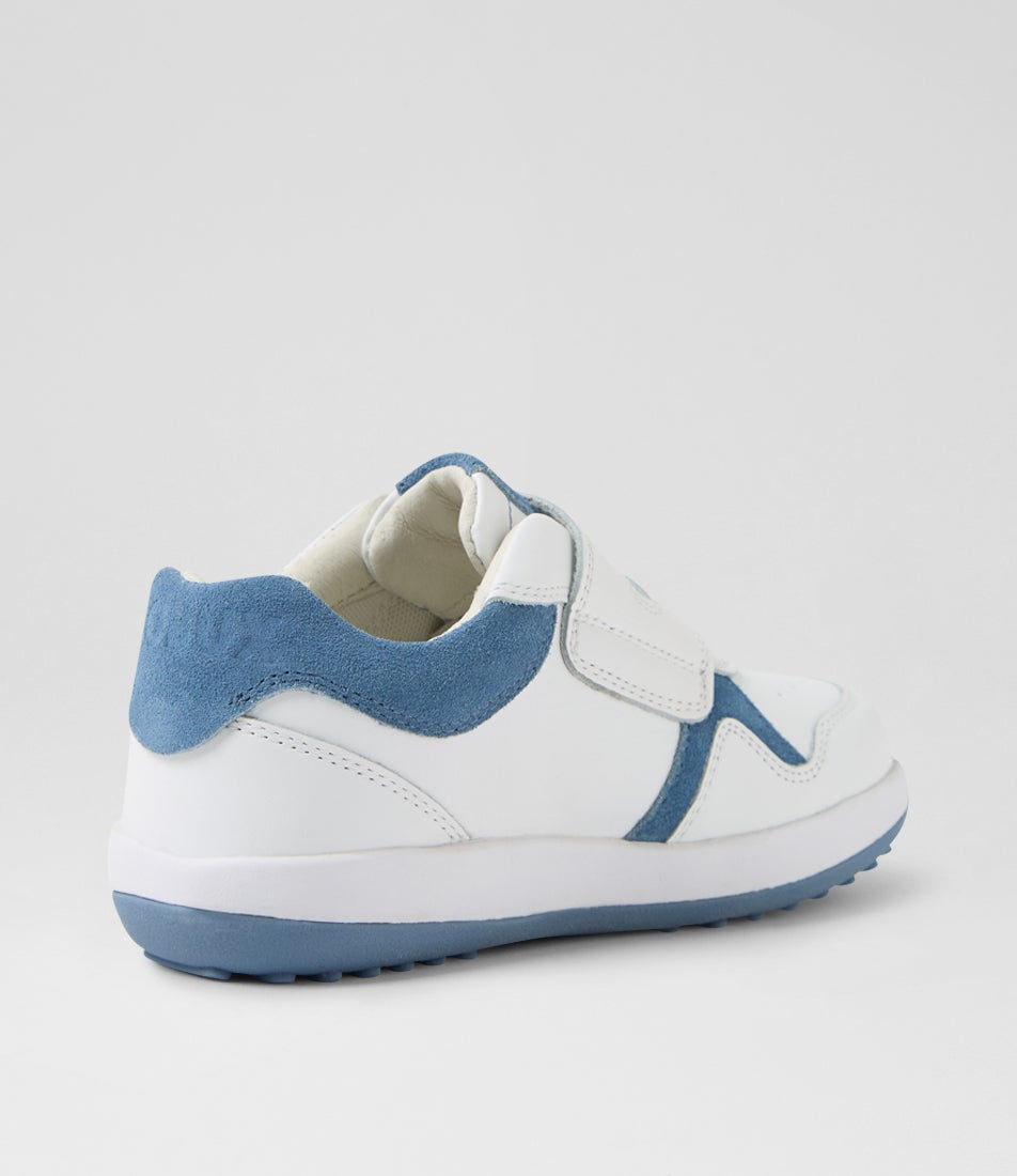 Bobux Kp Baseline Junior White Elemental Blue Multi Sneakers