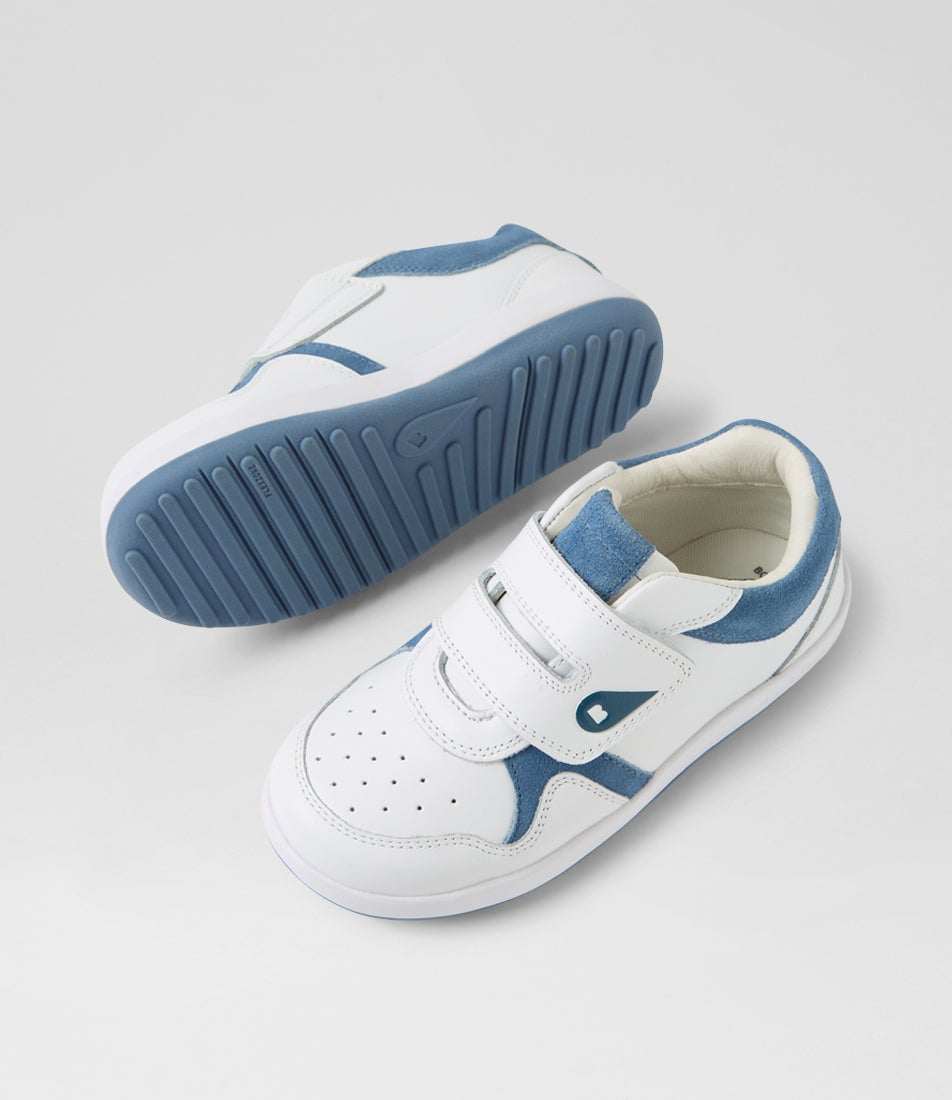 Bobux Kp Baseline Junior White Elemental Blue Multi Sneakers