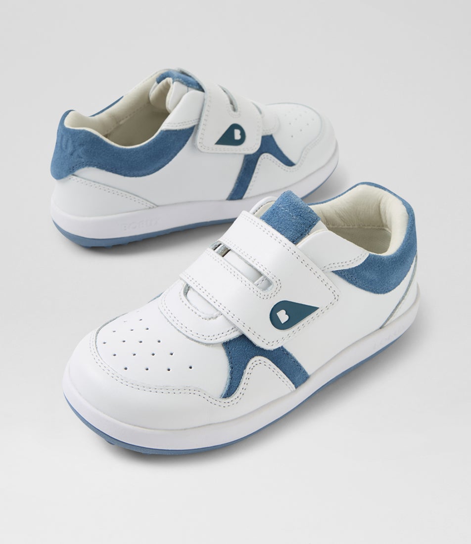 bobux Kp Baseline Junior White Elemental Blue Multi Sneakers