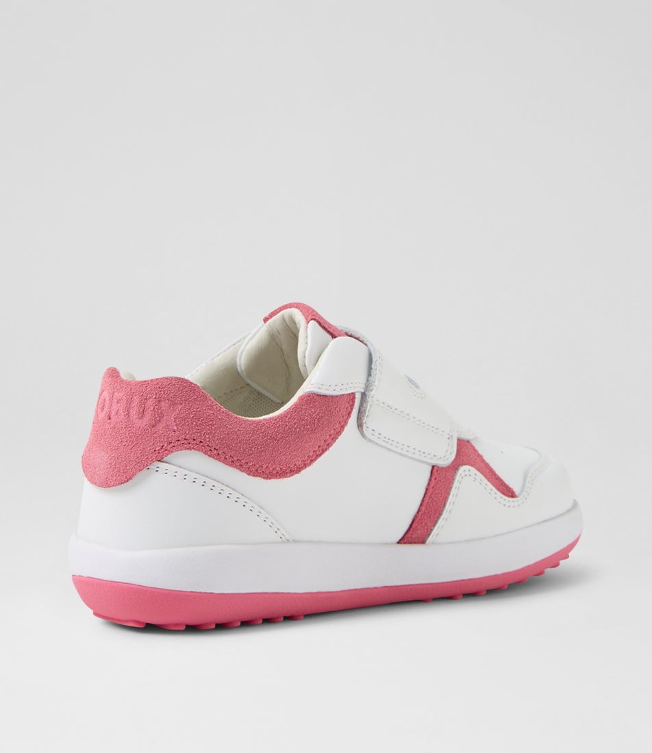 Bobux Kp Baseline Junior White Pink Cyclemen Multi Sneakers