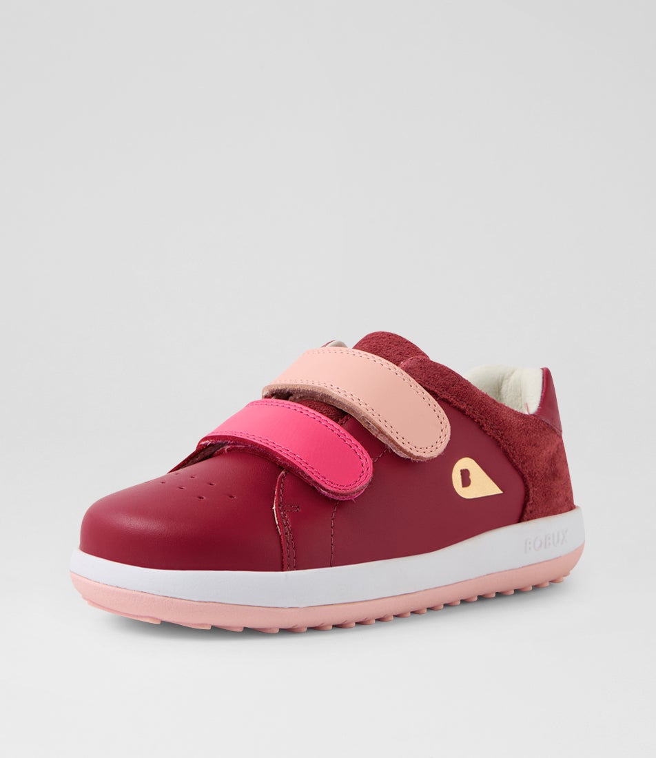 Bobux Kp Breakpoint Junior Cranberry Leather Sneakers