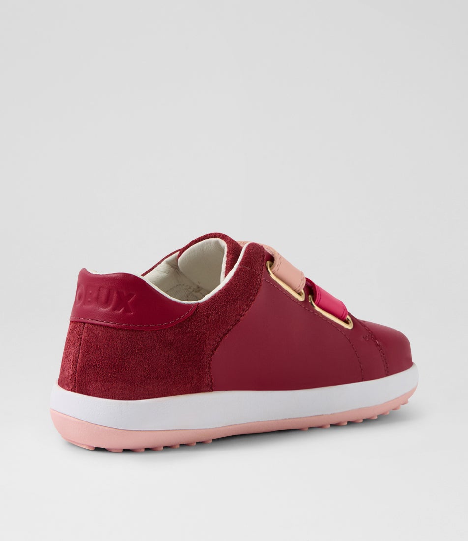 Bobux Kp Breakpoint Junior Cranberry Leather Sneakers
