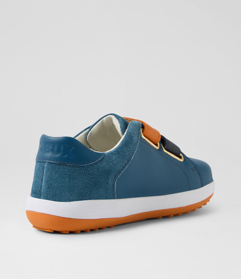 Bobux Kp Breakpoint Junior Tidal Teal Leather Sneakers