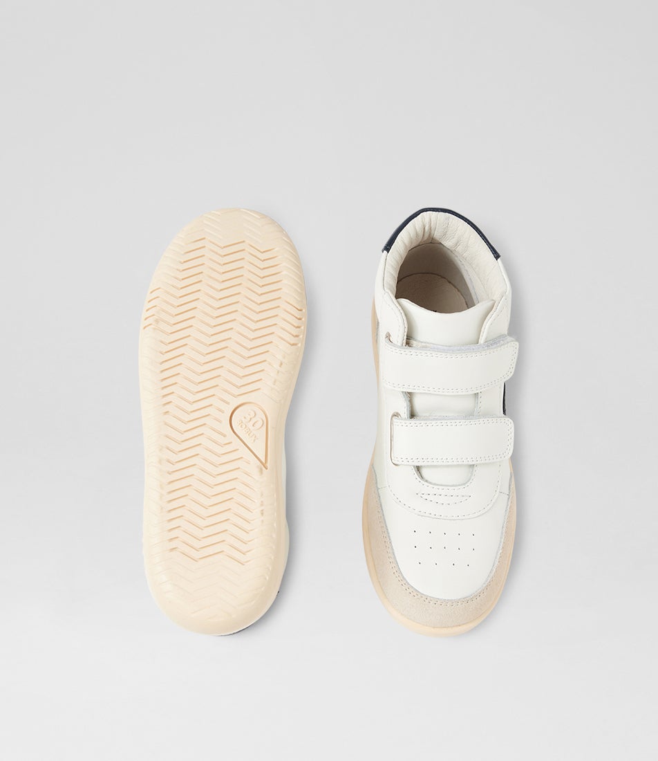 Bobux Kp Champ High Junior Chalk Gentian Blue Leather Ankle Boots