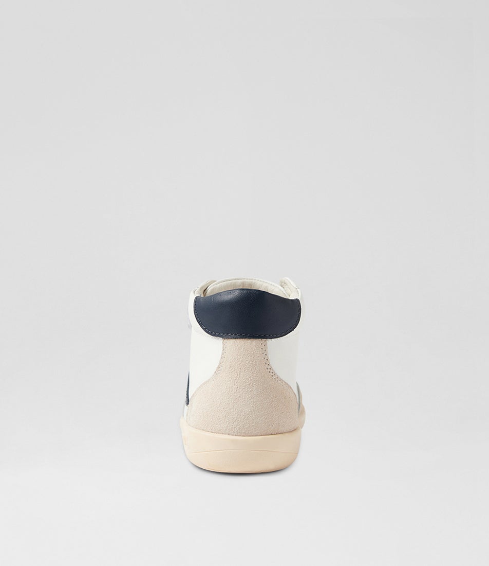 Bobux Kp Champ High Junior Chalk Gentian Blue Leather Ankle Boots